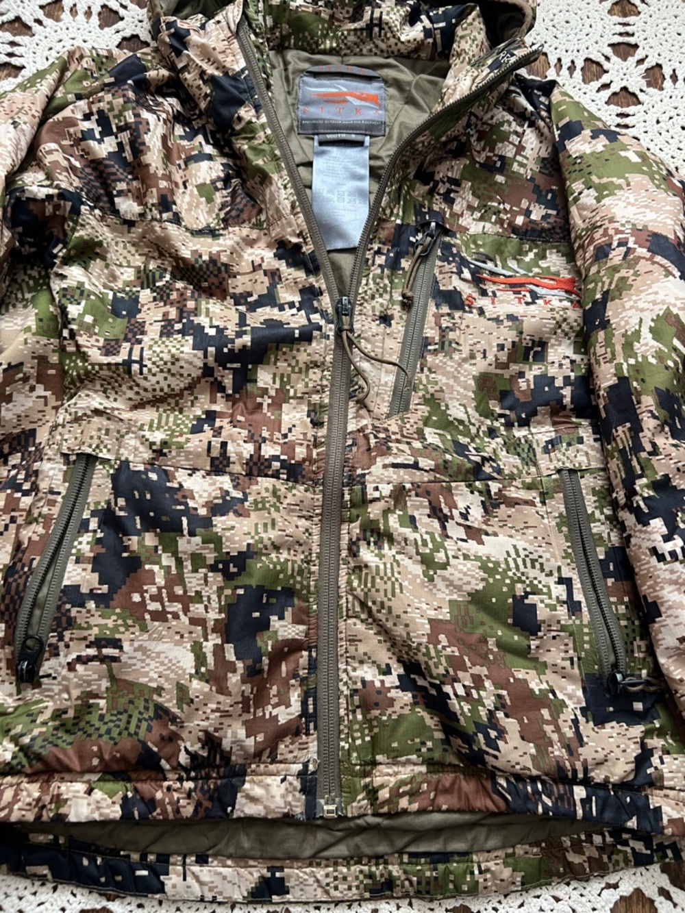 Sitka youth size small zip up hooded jacket hunting gear - Picture 5 of 9
